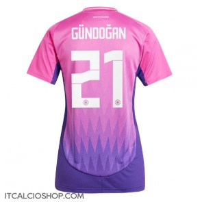 Germania Ilkay Gundogan #21 Seconda Maglia Femmina Europei 2024 Manica Corta